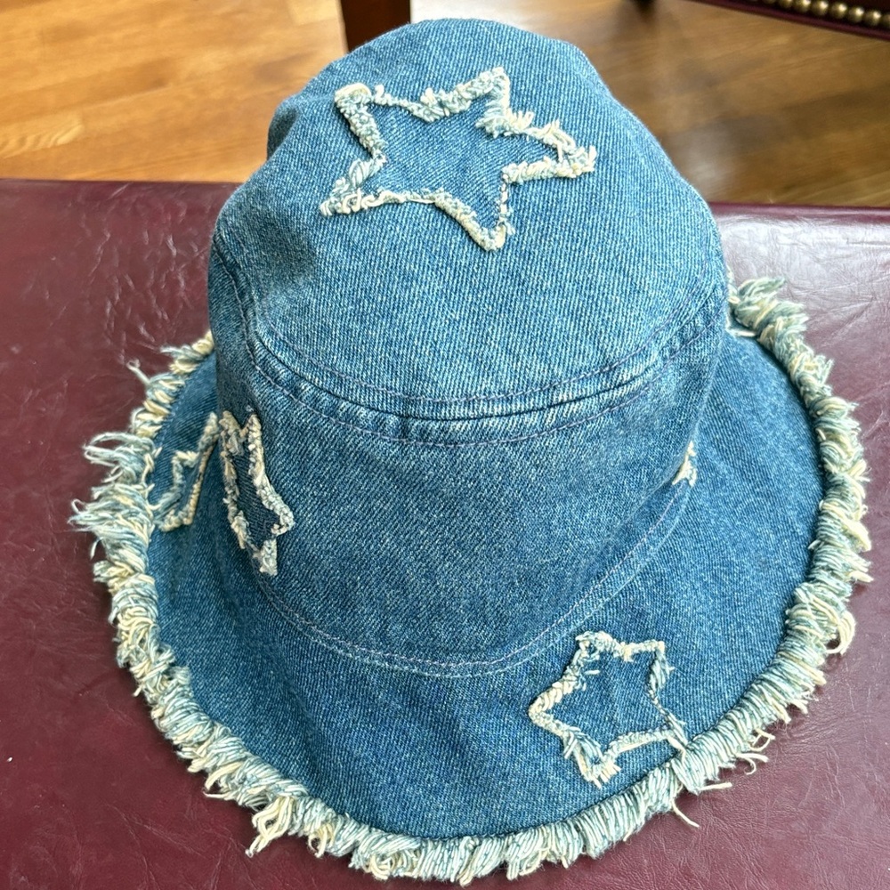 Goorin Bros Blue Denim Star Bucket Hat